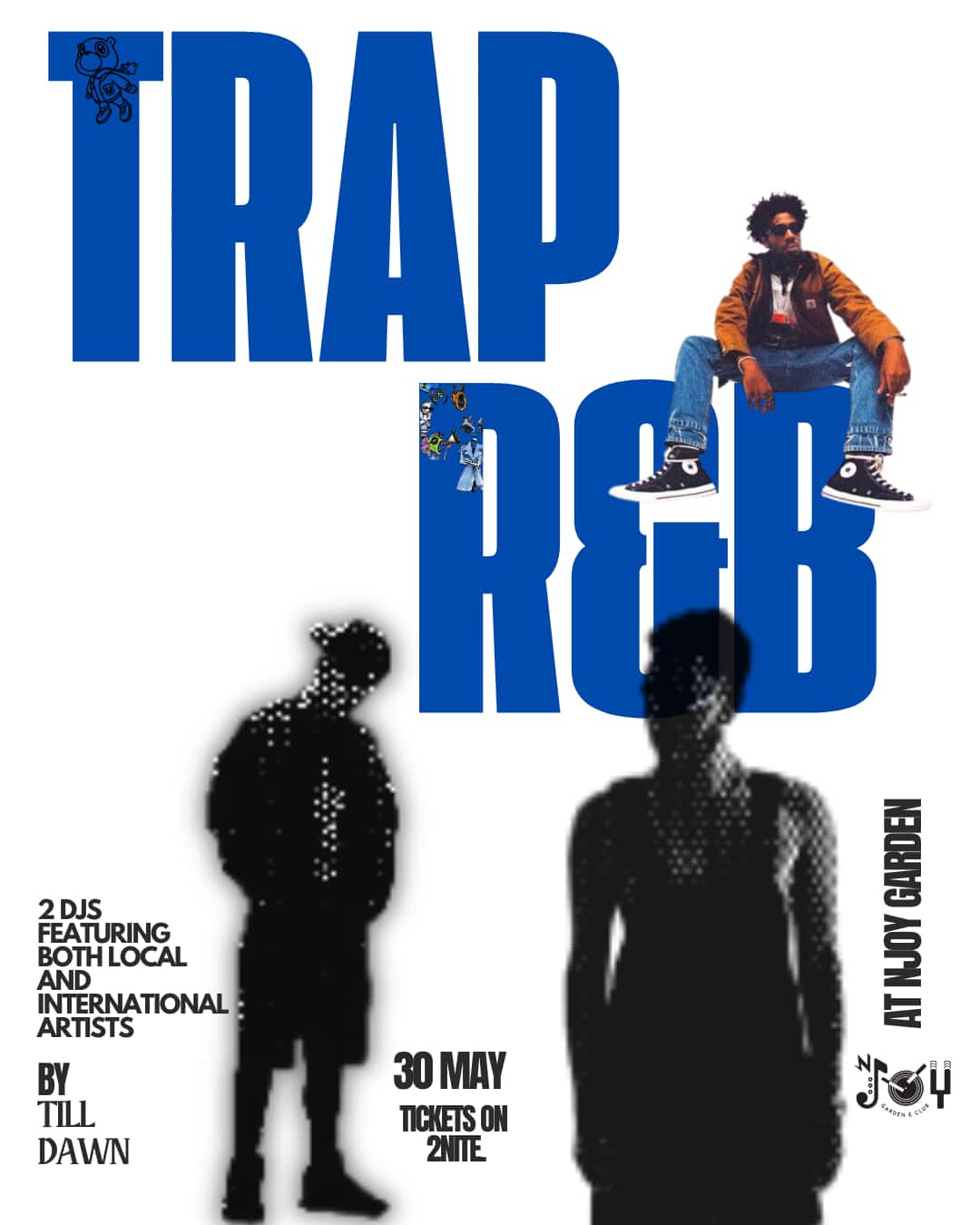 Trap R&B Till Dawn Event Poster